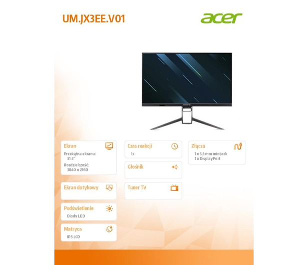 Acer Predator XB323QKNVbmiiphuzx 4K HDR HDMI 2.1 - 676585 - zdjęcie 5